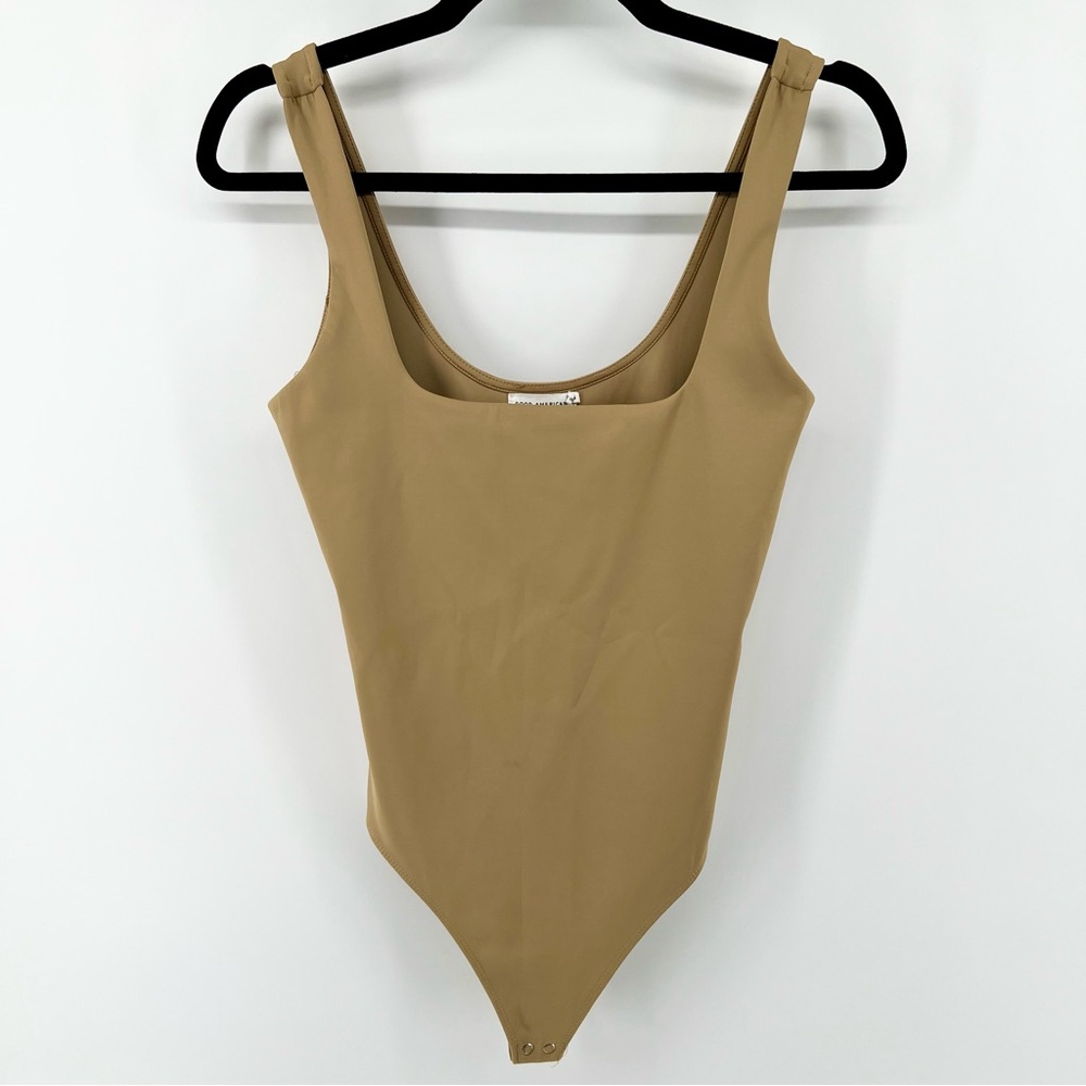 Good American Tan Scuba contour bodysuit pecan size (3) large